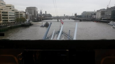 The bridge of HMS Belfast