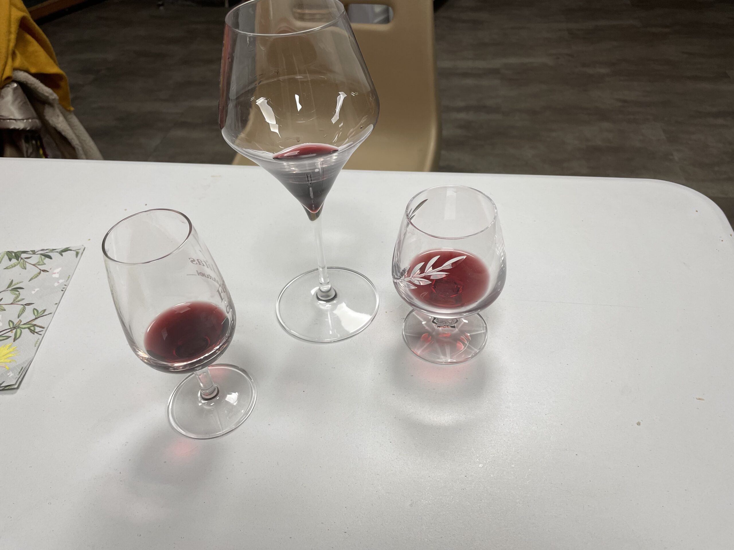 Three Glasses of Wine.